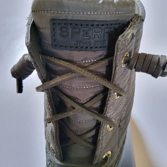 Sperry Saltwater Quilted Water Resistant Duck Boots Snow Rain Women's Size 8 New - Picture 6 of 14